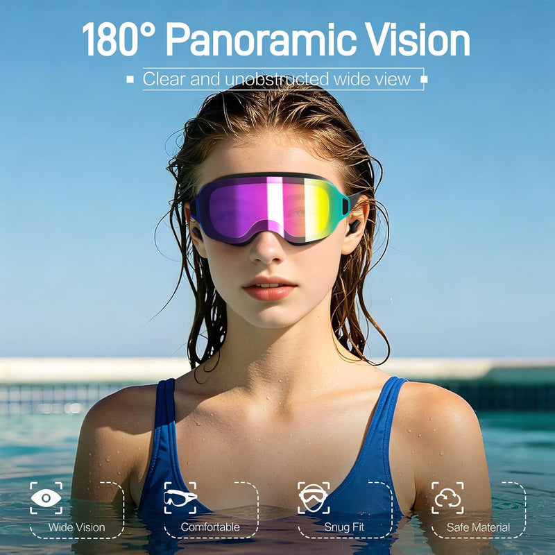 2 Pack Youth Swim Goggles Anti Fog