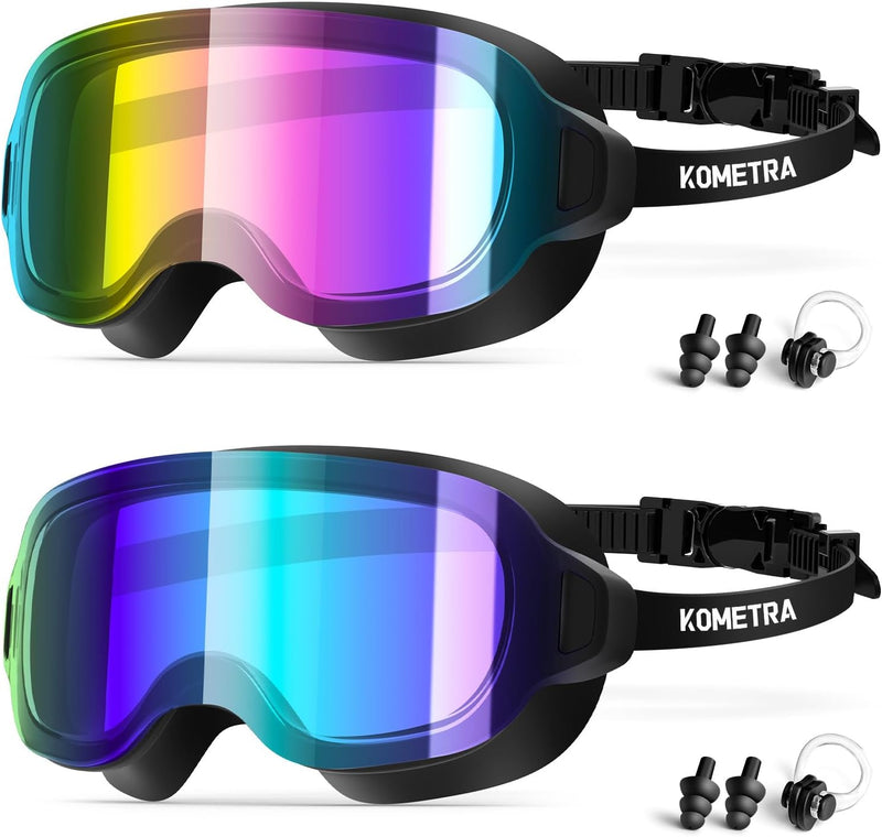 2 Pack Youth Swim Goggles Anti Fog