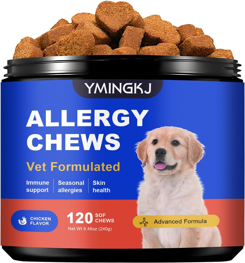 Dog Allergy Relief Chews – Vet-Formulated Itch Relief for Seasonal Allergies & Skin Health