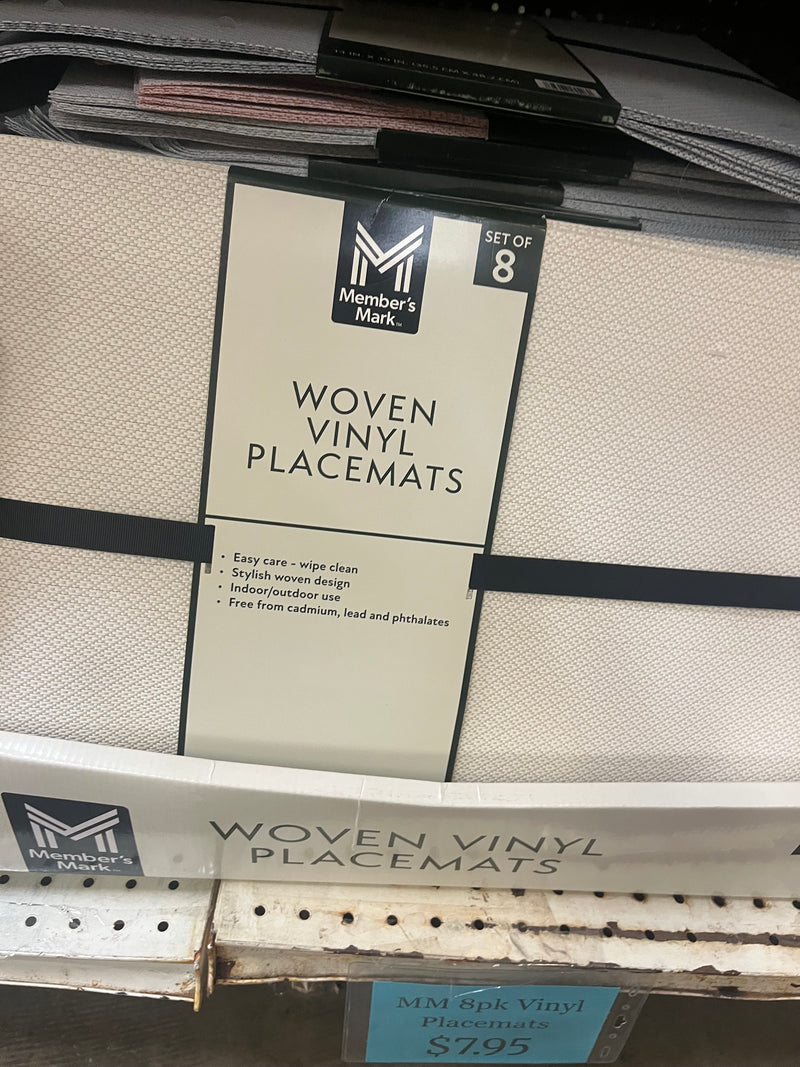 MM 8PK VINYL PLACEMATS
