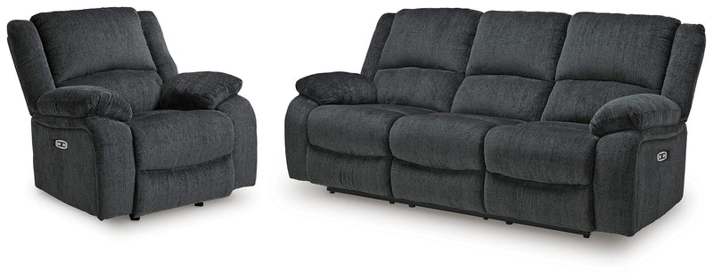 Draycoll Power Reclining Sofa and Power Recliner