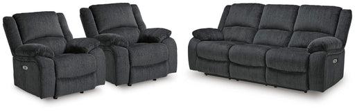 Draycoll Power Reclining Sofa and 2 Power Recliners