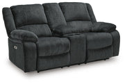 Draycoll Power Reclining Sofa and Loveseat
