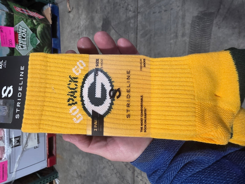 Green Bay Packers Adult 2-Pack Crew Socks