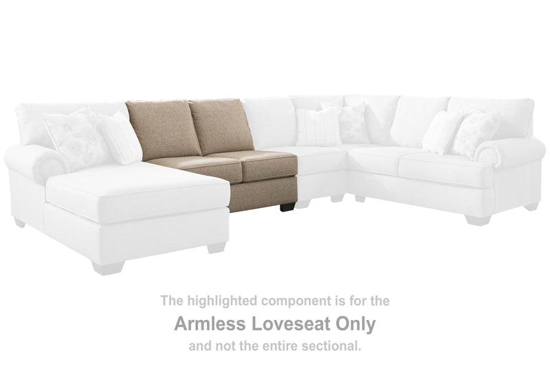Baceno Armless Loveseat