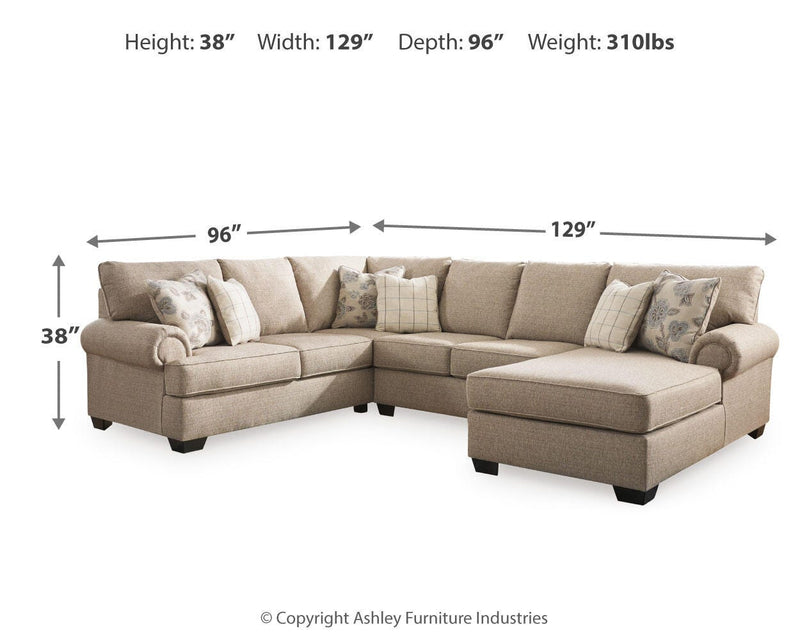 Baceno 3-Piece Sectional with Chaise