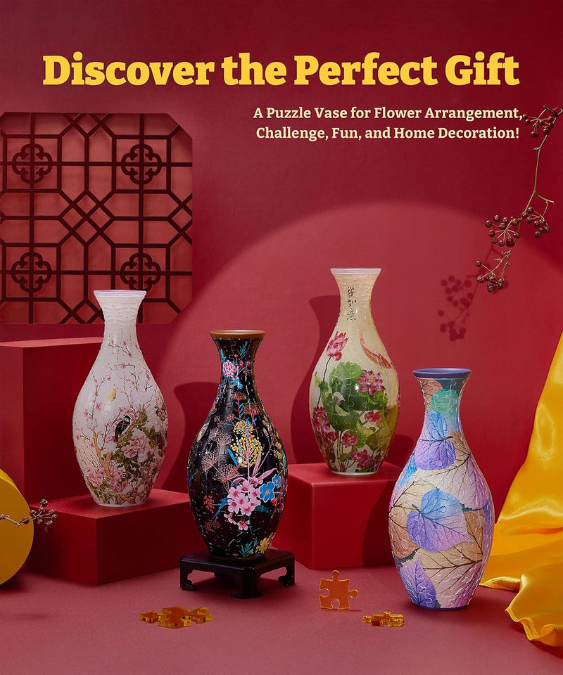 Pintoo Unique 3D Puzzle Vase for Adults - 160 Curved Plastic Pieces [S1034]