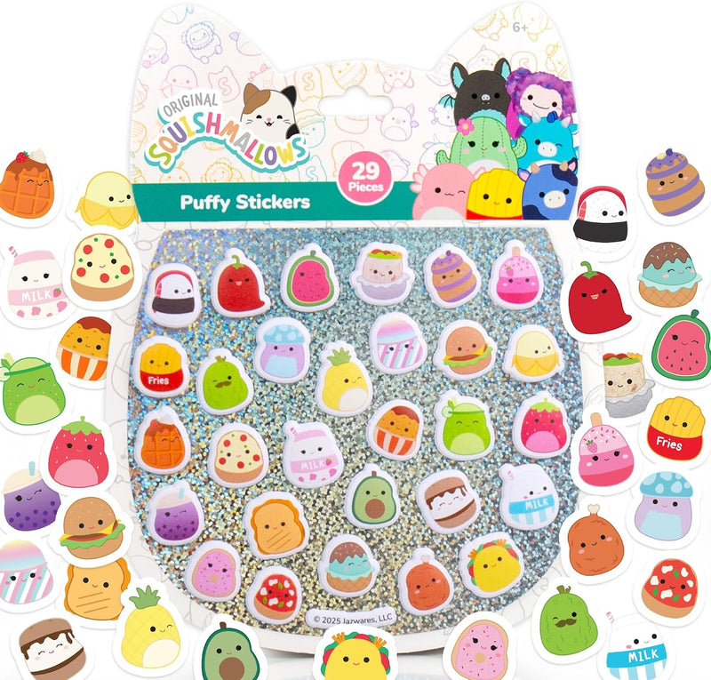 Original Squishmallows Squishy Sticker Book for Kids - Scrapbook, Journaling, Laptop Stickers