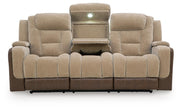 Mixed Motion Power Reclining Sofa