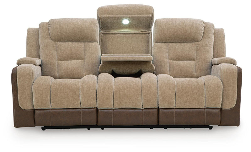 Mixed Motion Power Reclining Sofa