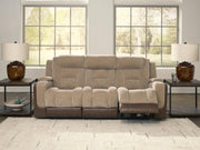 Mixed Motion Power Reclining Sofa