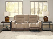 Mixed Motion Power Reclining Loveseat with Console
