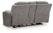 Mixed Motion Power Reclining Loveseat with Console