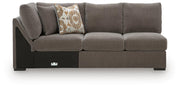Larson Levee Left-Arm Facing Armless Loveseat with Wedge