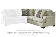 Wellhaven Right-Arm Facing Sofa with Corner Wedge