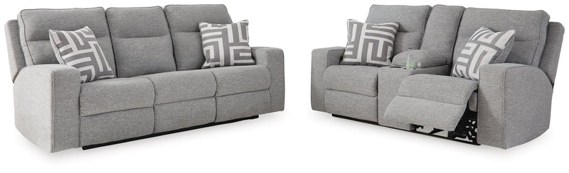 Biscoe Power Reclining Sofa and Loveseat