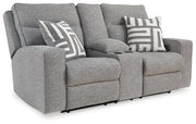 Biscoe Power Reclining Loveseat with Console