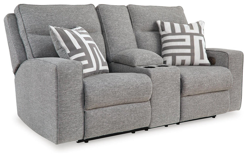Biscoe Power Reclining Loveseat with Console