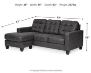 Venaldi Queen Sofa Chaise Sleeper