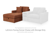 Modmax Left-Arm Facing Corner Chaise with Storage