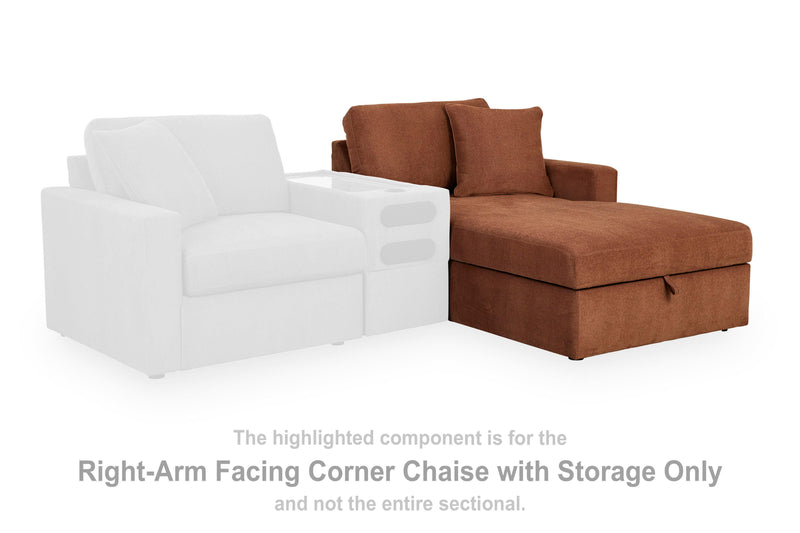 Modmax Right-Arm Facing Corner Chaise with Storage