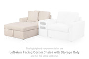 Modmax Left-Arm Facing Corner Chaise with Storage