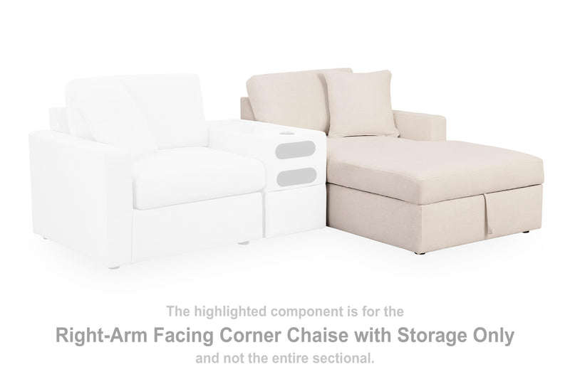 Modmax Right-Arm Facing Corner Chaise with Storage