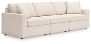 Modmax 3-Piece Sectional Sofa, 2-Piece Sectional Loveseat and Swivel Glider Recliner
