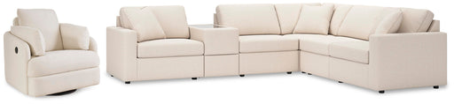 Modmax 6-Piece Sectional and Swivel Glider Recliner