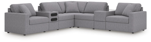 Modmax 7-Piece Balanced Sectional with Audio and Storage Consoles
