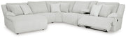 Top Tier 6-Piece Reclining Sectional with Chaise