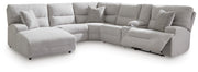 Acklen Place 6-Piece Power Reclining Sectional with Chaise