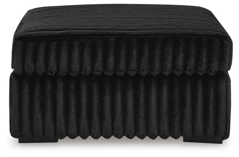 Midnight-Madness Oversized Chair and Ottoman