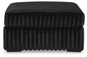 Midnight-Madness Oversized Chaise and Oversized Accent Ottoman