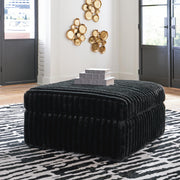 Midnight-Madness Oversized Chair and Ottoman