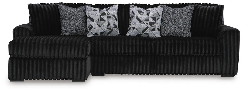 Midnight-Madness 3-Piece Sectional with Chaise