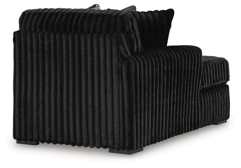 Midnight-Madness 3-Piece Sectional with Chaise