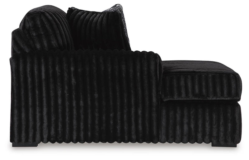 Midnight-Madness 3-Piece Sectional with Chaise