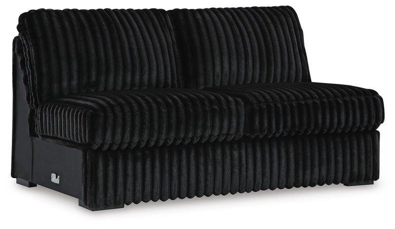 Midnight-Madness Armless Loveseat