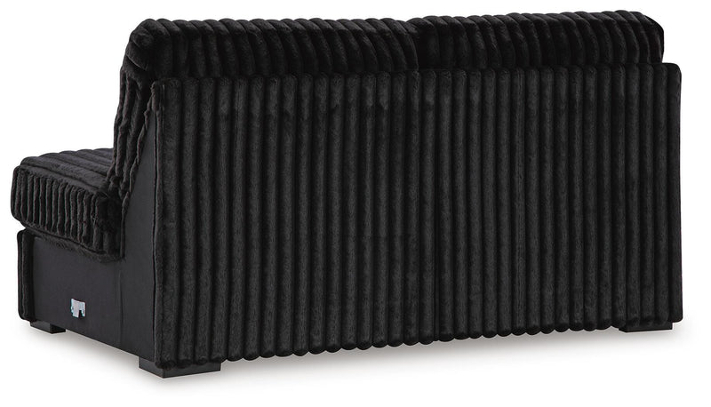 Midnight-Madness Armless Loveseat
