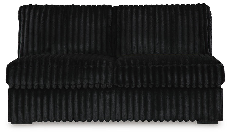 Midnight-Madness Armless Loveseat