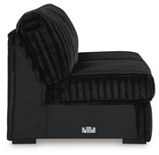 Midnight-Madness Armless Loveseat