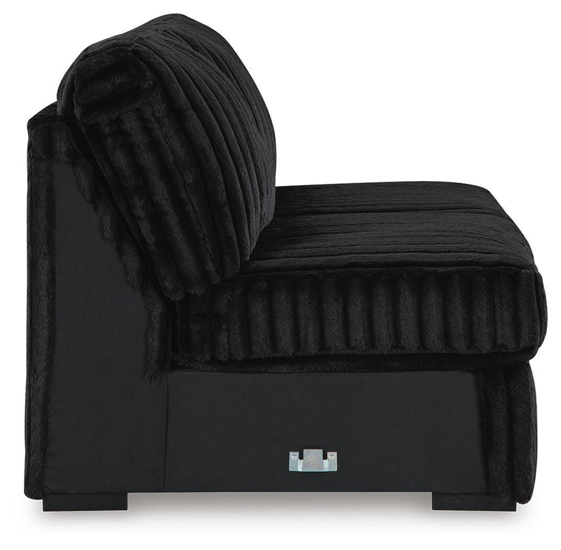 Midnight-Madness Armless Loveseat