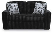 Midnight-Madness Sofa, Loveseat and Oversized Ottoman