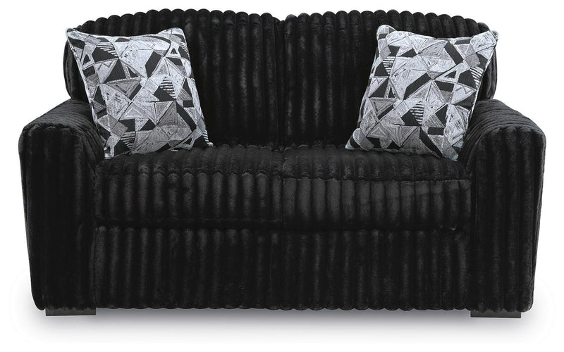 Midnight-Madness Sofa and Loveseat