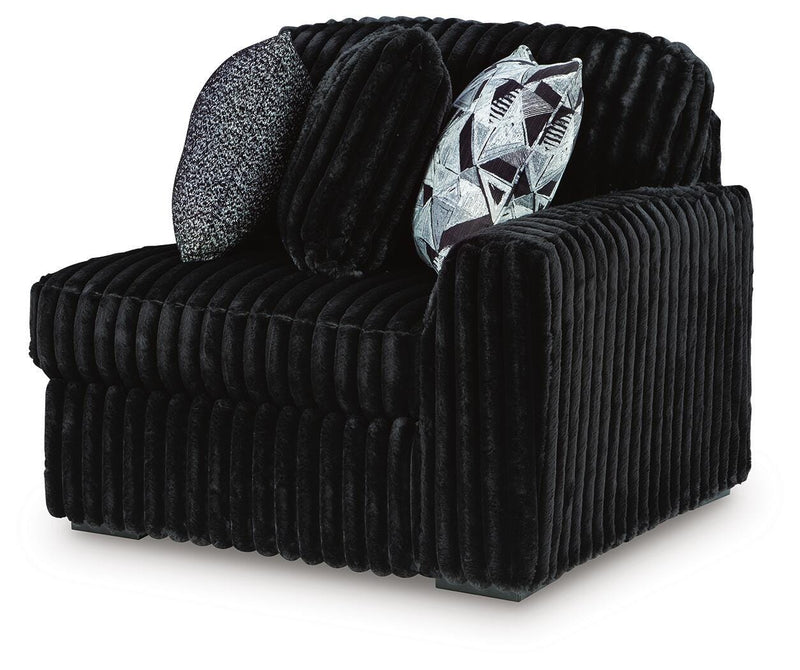 Midnight-Madness Right-Arm Facing Corner Chair