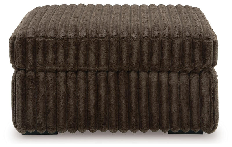 Midnight-Madness Sofa, Loveseat and Oversized Accent Ottoman