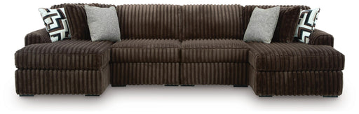 Midnight-Madness 4-Piece Double Chaise Sectional