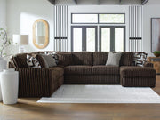 Midnight-Madness 4-Piece Sectional with Chaise