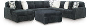 Midnight-Madness 4-Piece Sectional and Ottoman